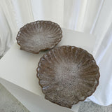 Shell Plate Set of 2 in Aged Earth